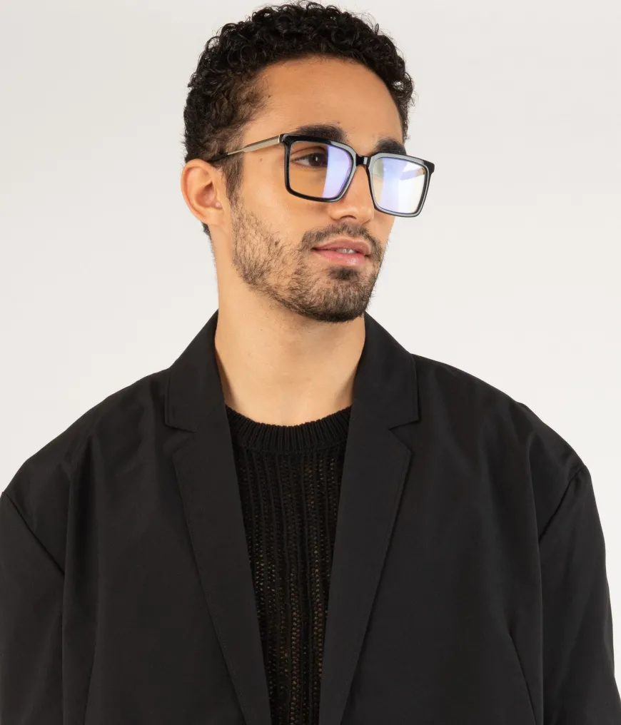 AMINE-3 Recycled Square Reading Glasses