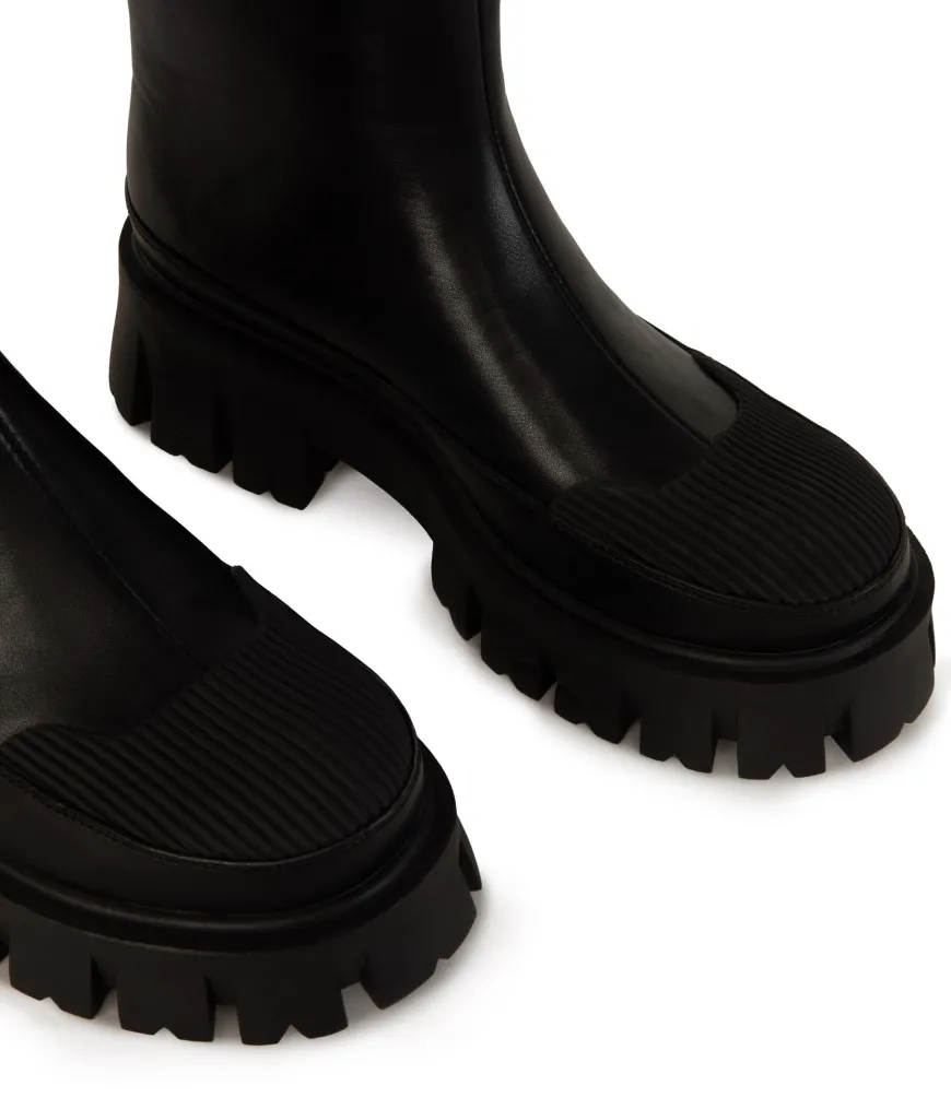 AVIKA Women's Vegan Chunky Chelsea Boots