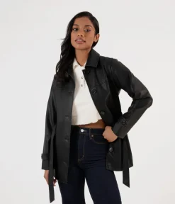 BRIA Women’s Vegan Leather Jacket