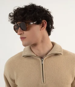 CHOI-2 Recycled Aviator Sunglasses