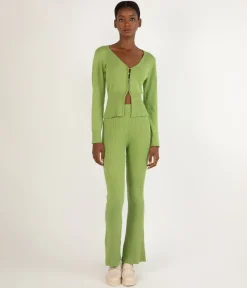 COLETTE Women's Bamboo Ribbed Pants