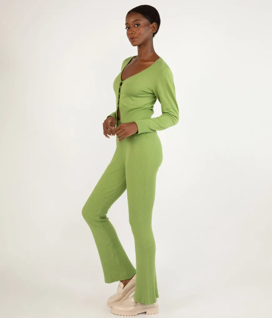 COLETTE Women's Bamboo Ribbed Pants