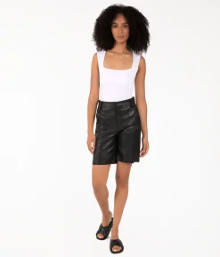 EDIE Women's High-Waisted Vegan Shorts