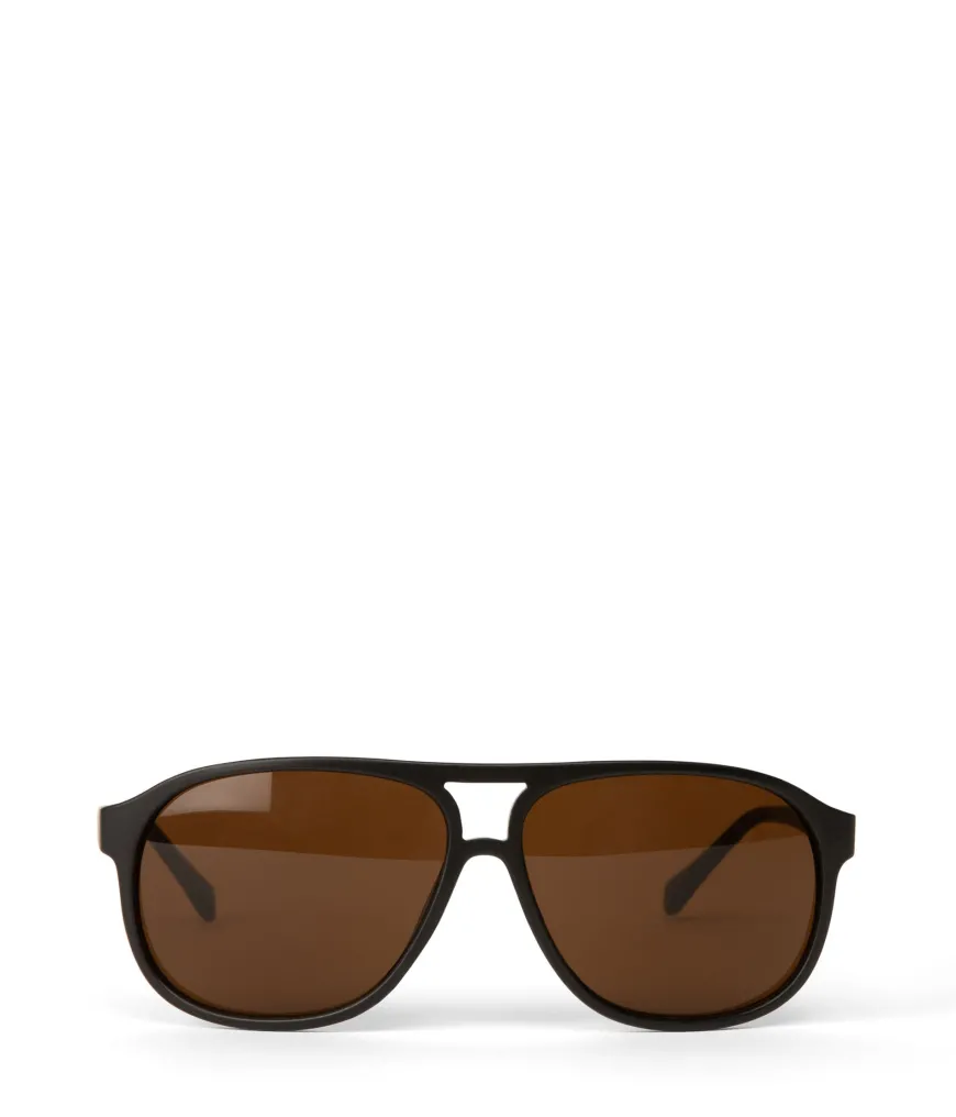 ELLIS-2 Recycled Brown Aviator Sunglasses