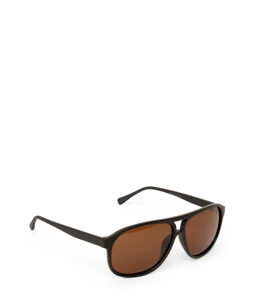 ELLIS-2 Recycled Brown Aviator Sunglasses