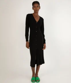 FRANEK Long sleeve button front longline cardigan