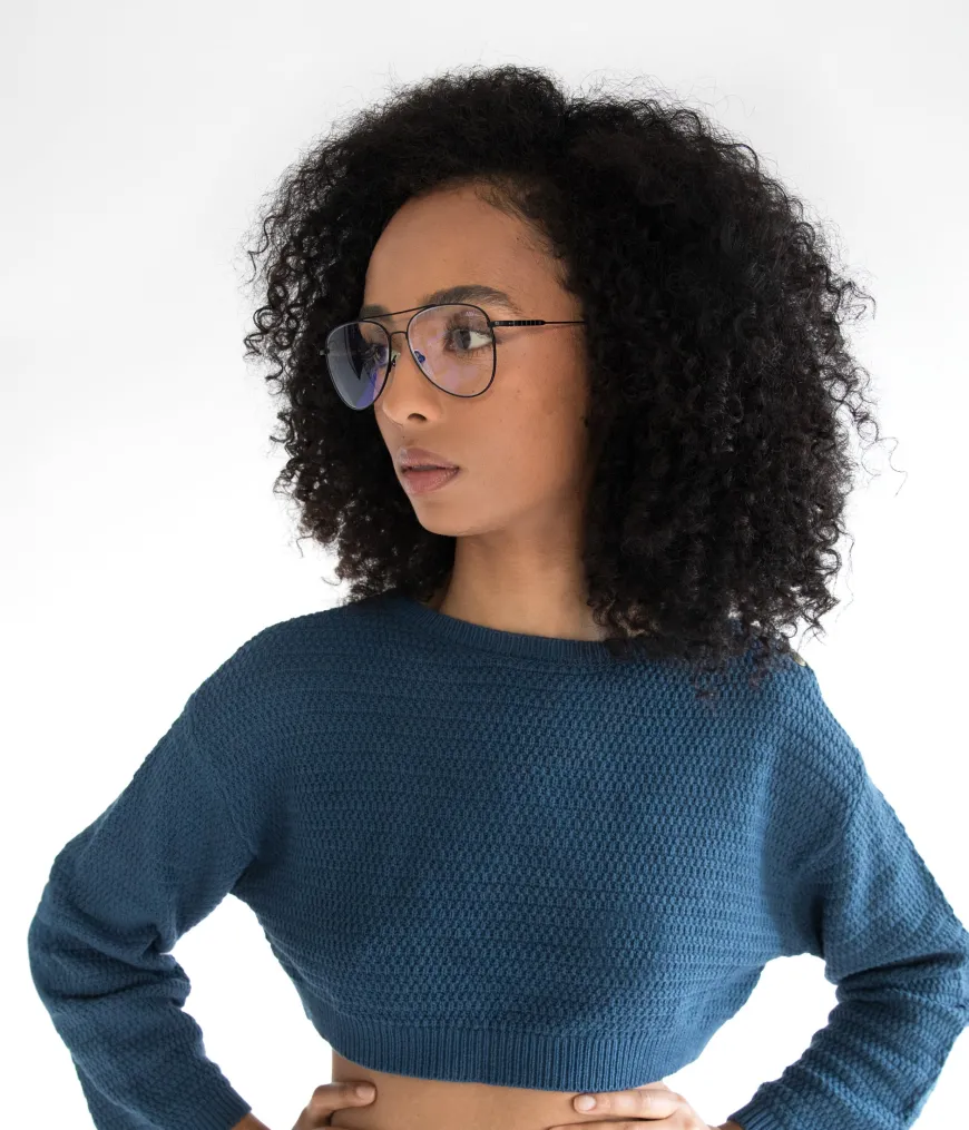 HIMARI-3 Recycled Aviator Reading Glasses