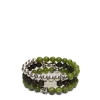 LAUGHING Bead & Charm Bracelet In Green