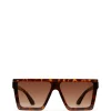 LYN Brown Square Sunglasses