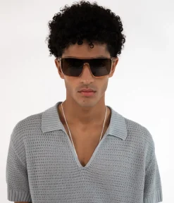 MAEVE-2 Recycled Beige Retro Squared Sunglasses