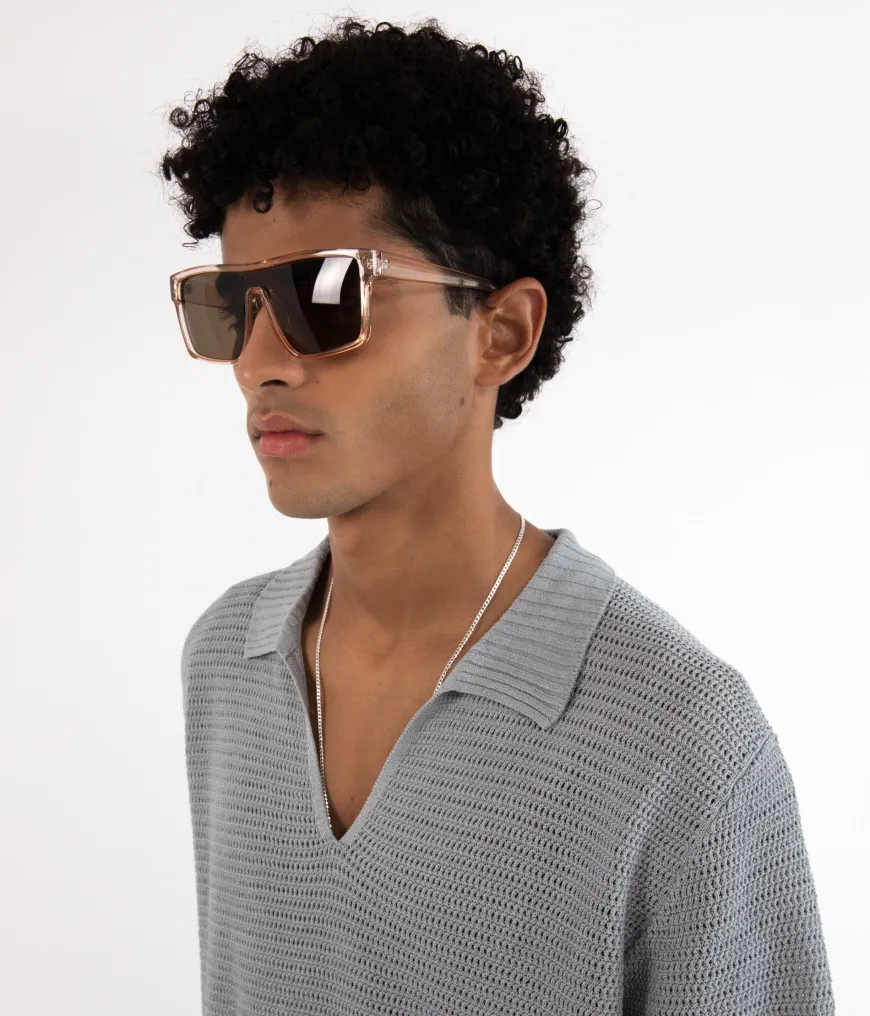 MAEVE-2 Recycled Beige Retro Squared Sunglasses