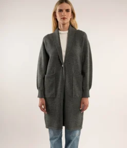 NESS Knee-Length Cardigan