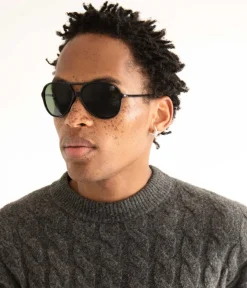 ORIE Black Aviator Sunglasses