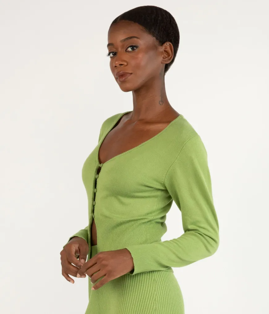 PAULINA Women's Bamboo V-neck Cardigan