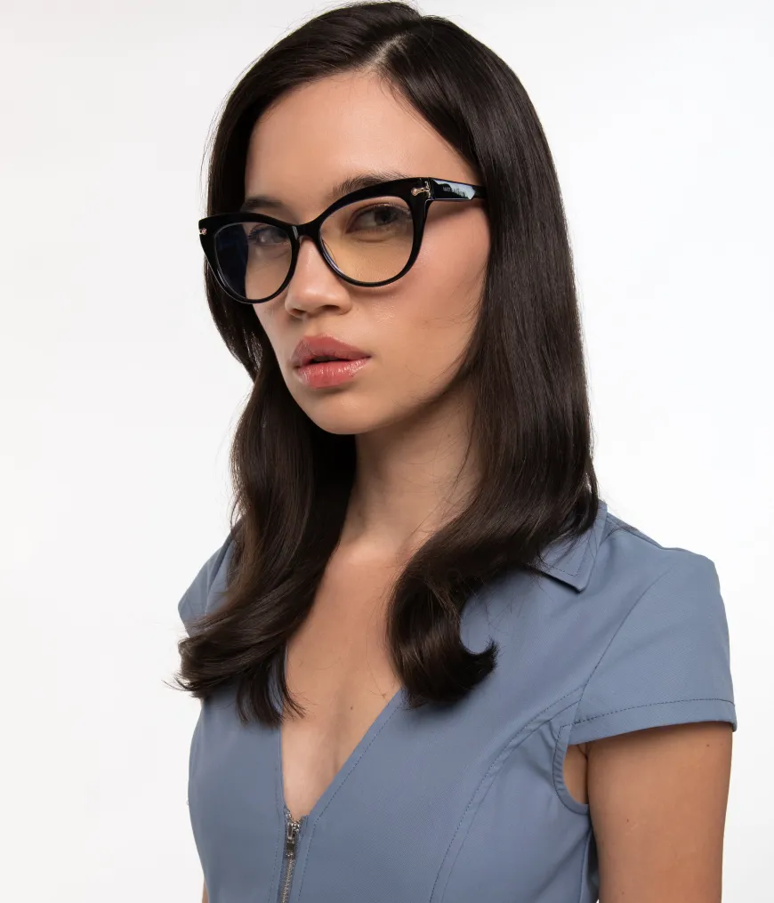 REINA-3 Recycled Cat-Eye Reading Glasses