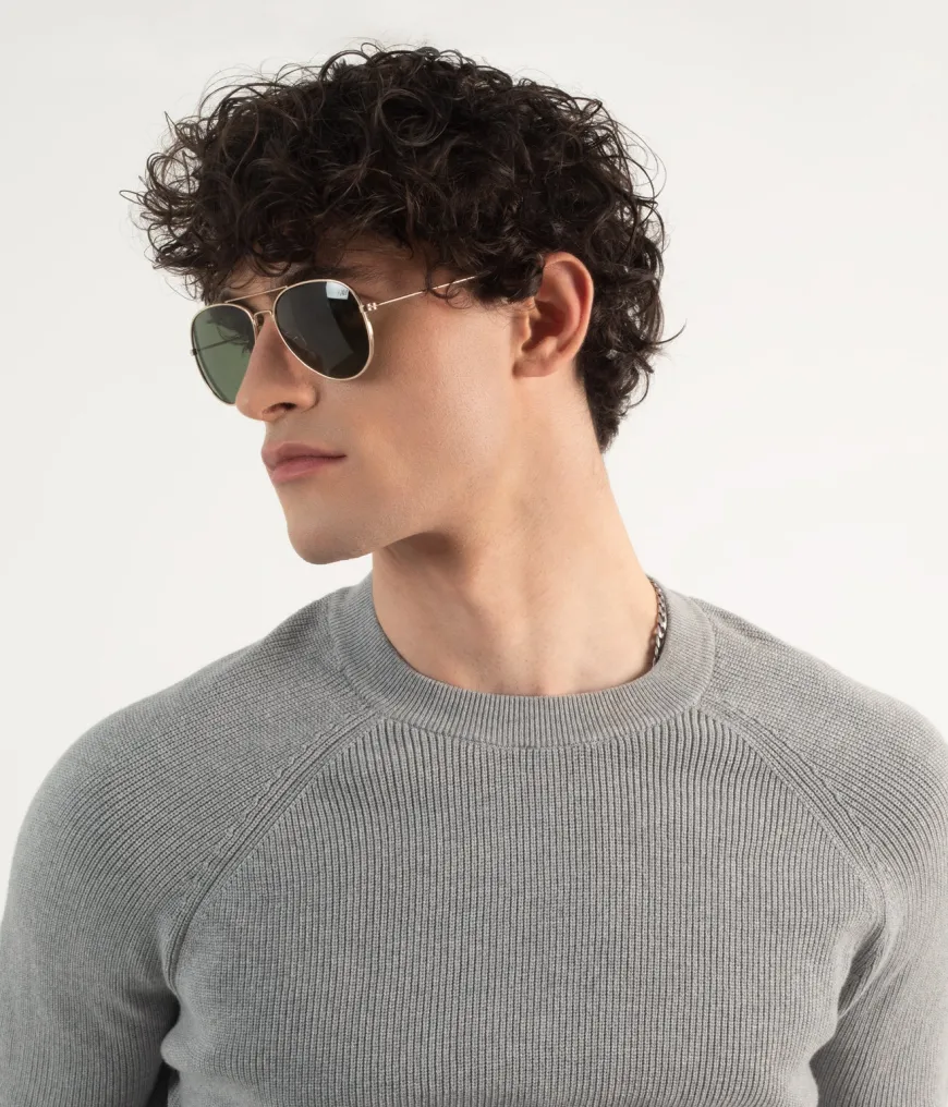 SADIE Metal Aviator Sunglasses