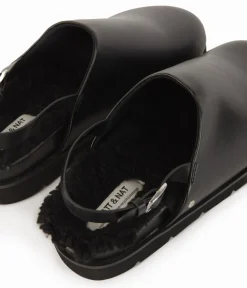 SARO Women's Vegan Mule Shoes