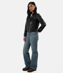 SAVINA Women’s Vegan Moto Jacket