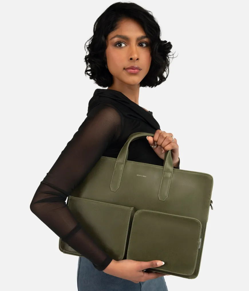 SOREN Vegan Briefcase - Vintage