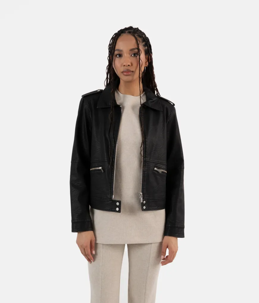 VAUGHN Vegan Leather Jacket